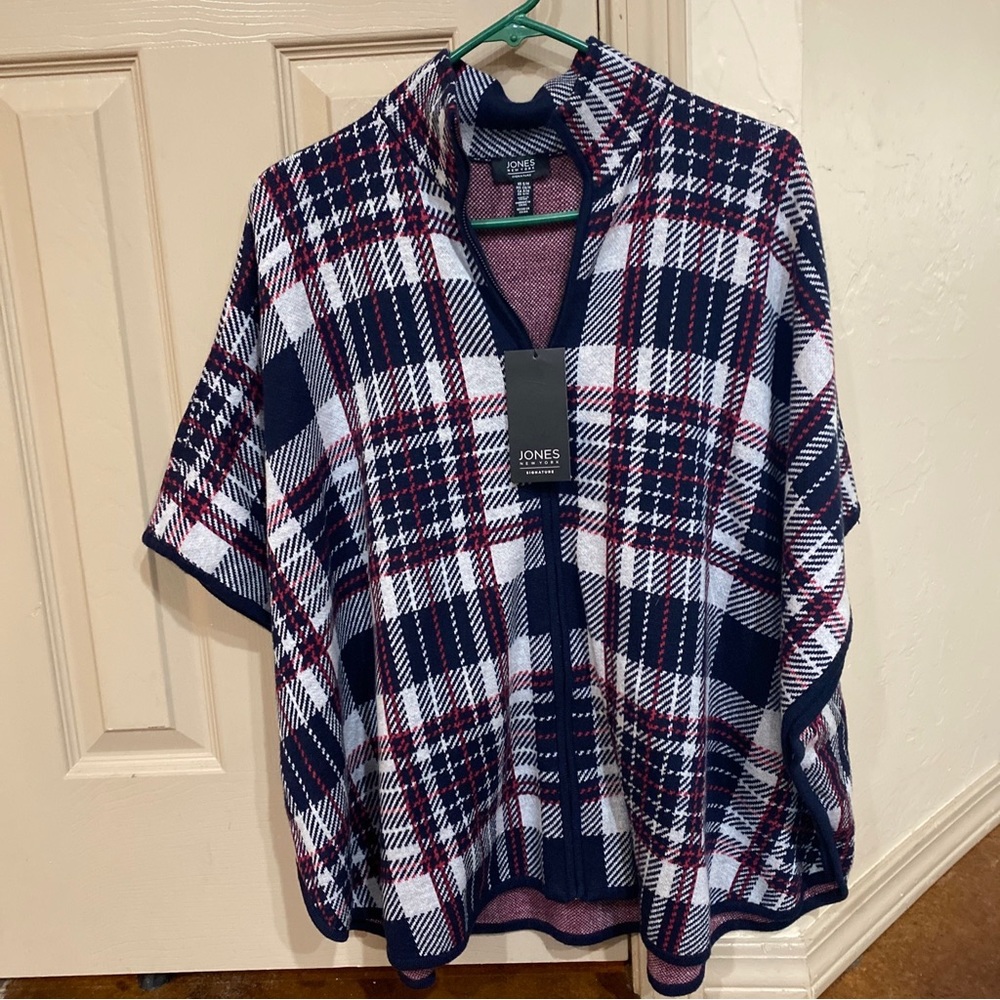 Womens Jones New York poncho sweater